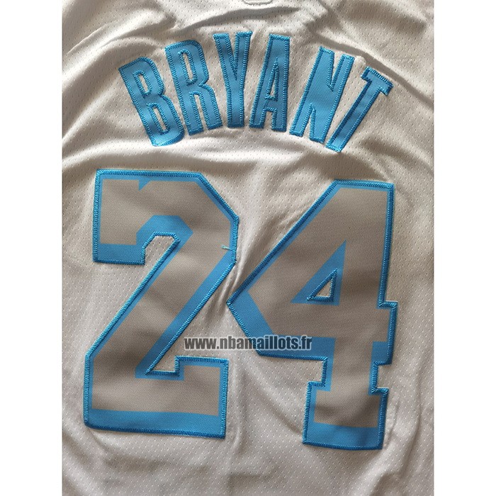Maillot Los Angeles Lakers Kobe Bryant No 24 Ville 2020-21 Blanc